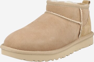 UGG Snowboots 'Classic Ultra Mini' in Beige: voorkant