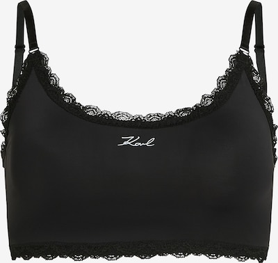 XL dydžio Apatiniai marškinėliai ' Bralette mit Signature-Spitzenbesatz ' iš Karl Lagerfeld, spalva – juoda, Prekių apžvalga