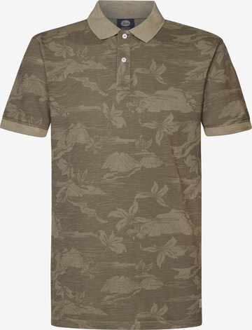 T-Shirt Petrol Industries en beige : devant