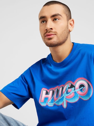 zils HUGO Blue T-Krekls 'Nillumi'