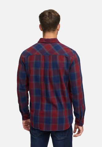 INDICODE JEANS Regular fit Overhemd 'Pomal' in Rood