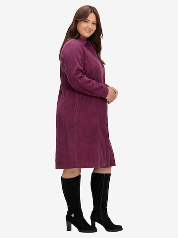 SHEEGO Shirt Dress in Purple