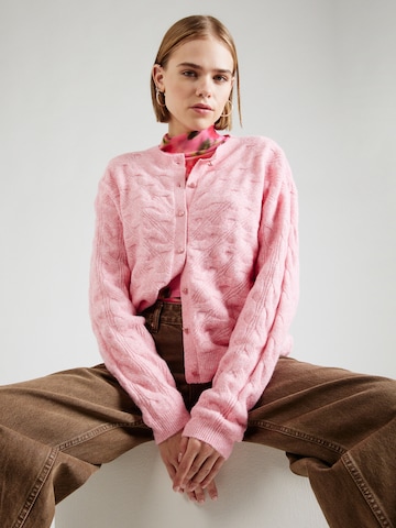 Lindex Knit Cardigan 'Nova' in Pink