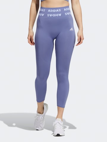 ADIDAS PERFORMANCE Sporthose in Lila: front