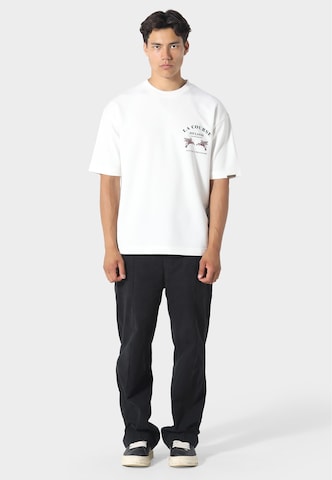 Maglietta 'Le Course' di Pas De Monaco in bianco