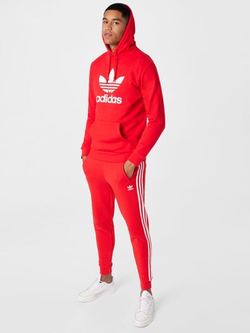 ADIDAS ORIGINALS Sweatshirt 'Adicolor Classics Trefoil' in Rood