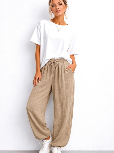 Worldclassca Pants 'Damen Musselin Hose Sommer' in 110-122 in Taupe, Item view
