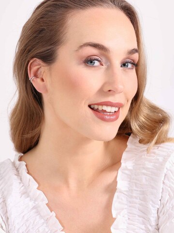 Boucles d'oreilles Lucardi en argent : devant
