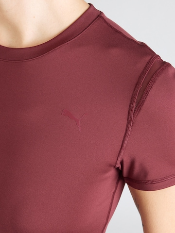 T-shirt fonctionnel 'PWRSHAPE' PUMA en rouge