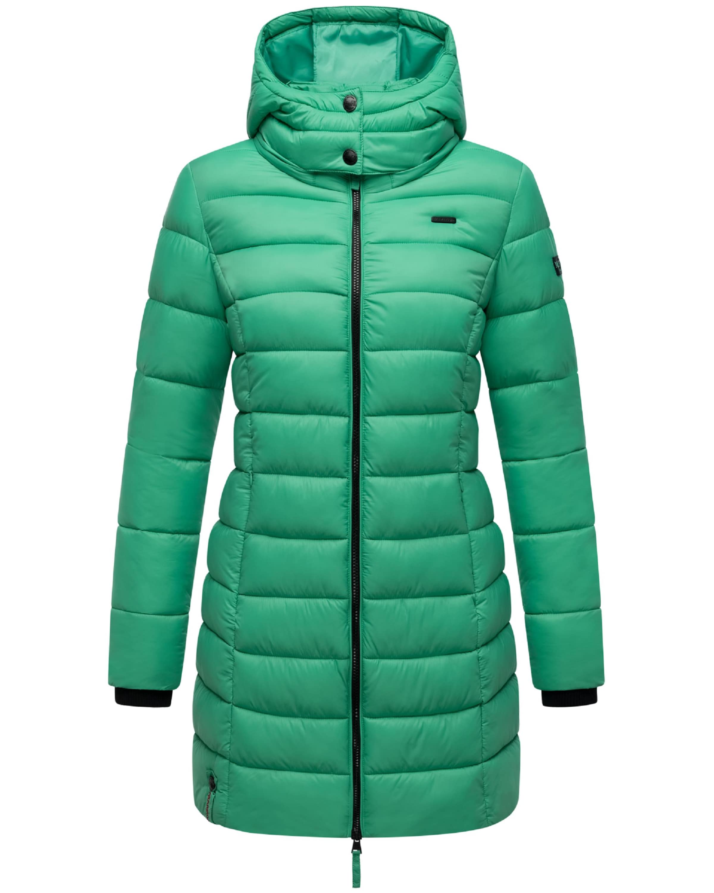 MARIKOO Vinterkappa 'Abendsternchen' i grön: framsida