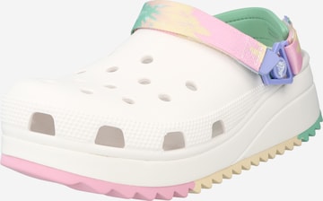 Crocs Clogs in White: front