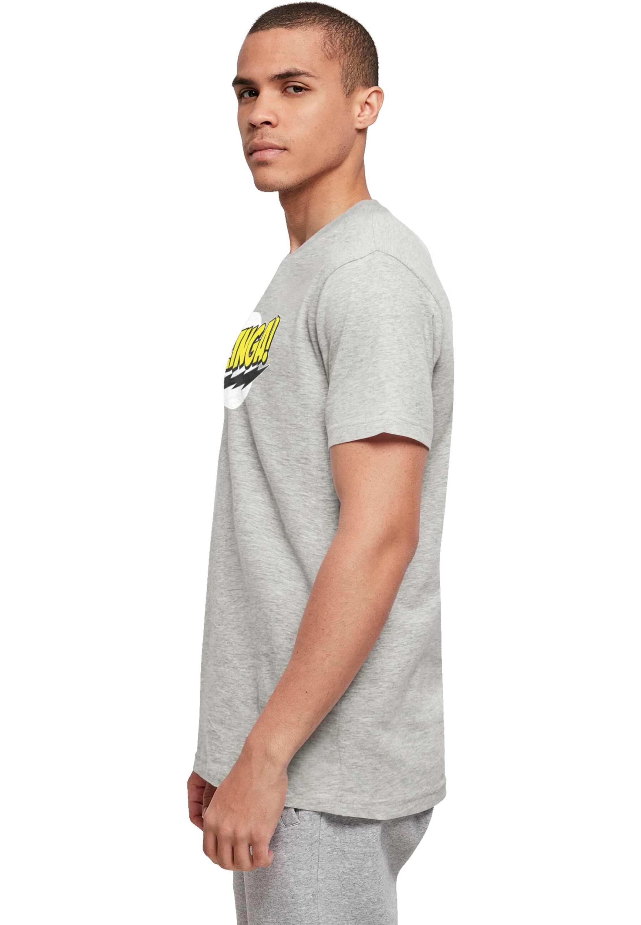 T-Shirt 'Bazinga' ABSOLUTE CULT en gris