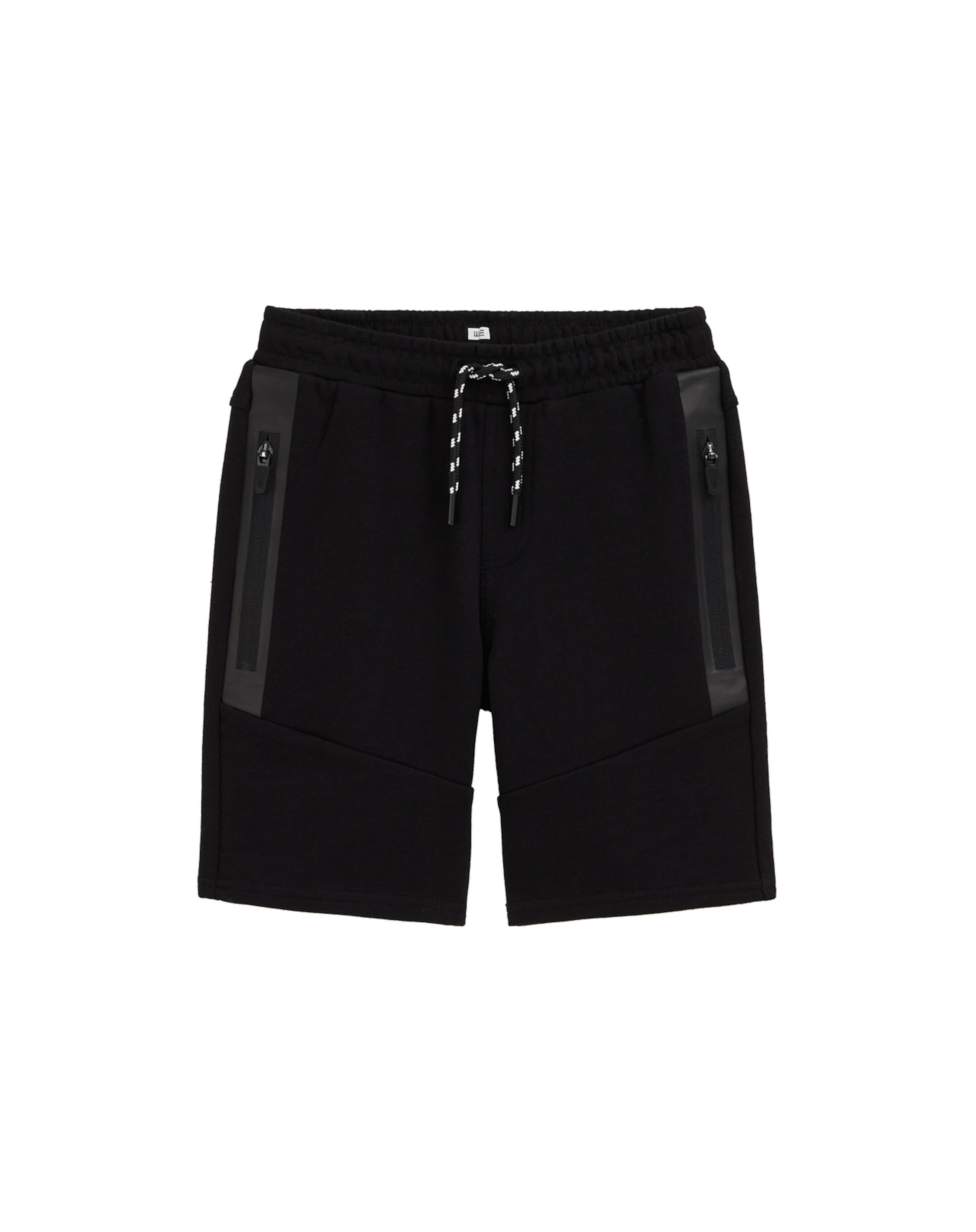 WE Fashion - Regular Calças em preto: frente