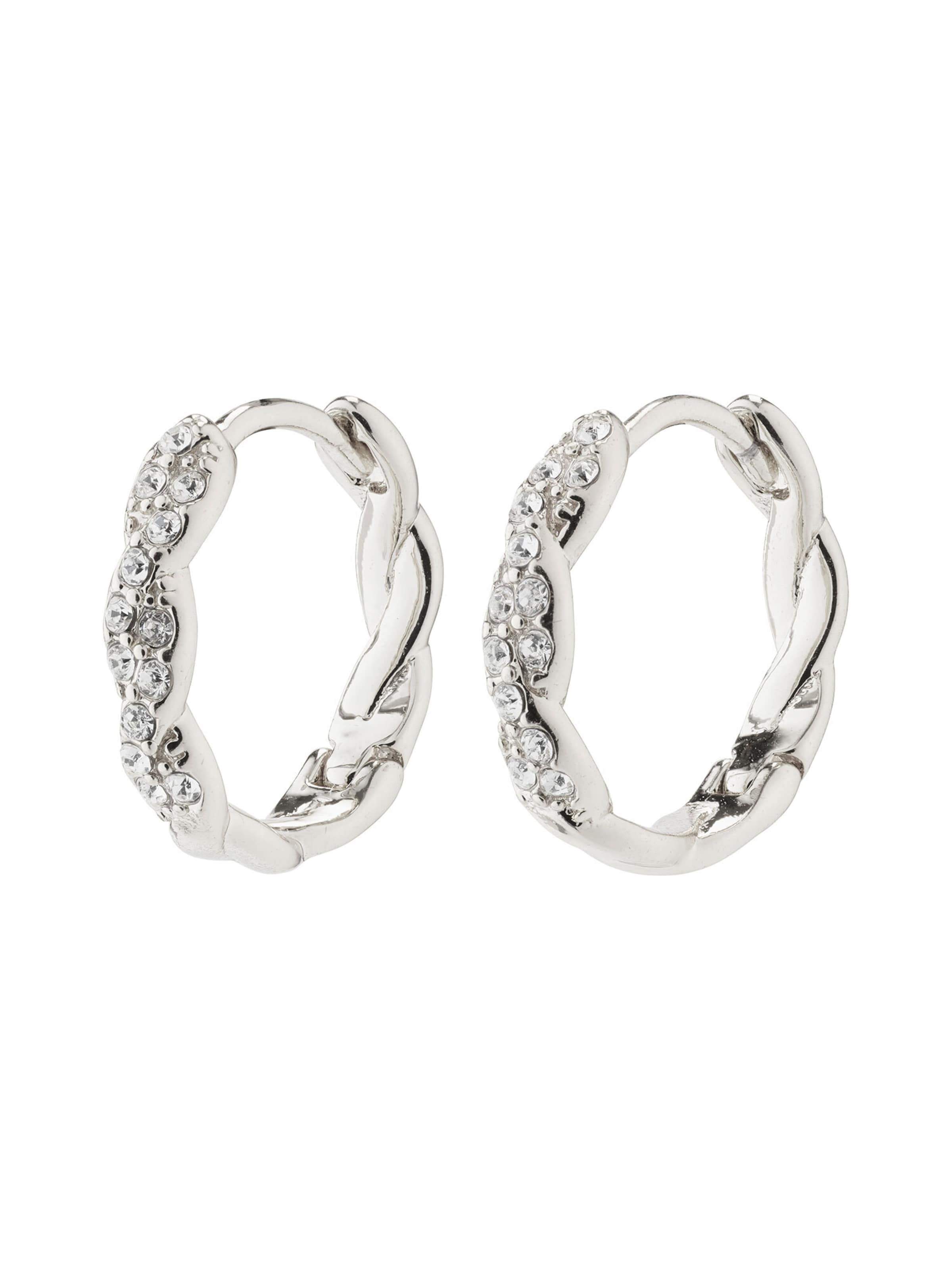 Pilgrim Kõrvarõngas 'Ezo', värv Hõbe: eest vaates