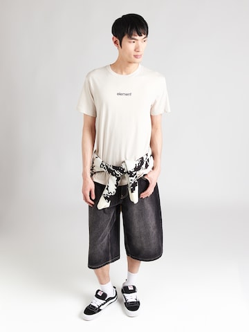 ELEMENT Тениска 'LOWCASE' в бежово