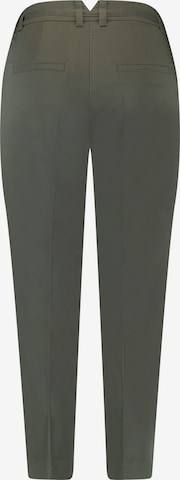 GERRY WEBER Slimfit Παντελόνι με τσάκιση σε πράσινο