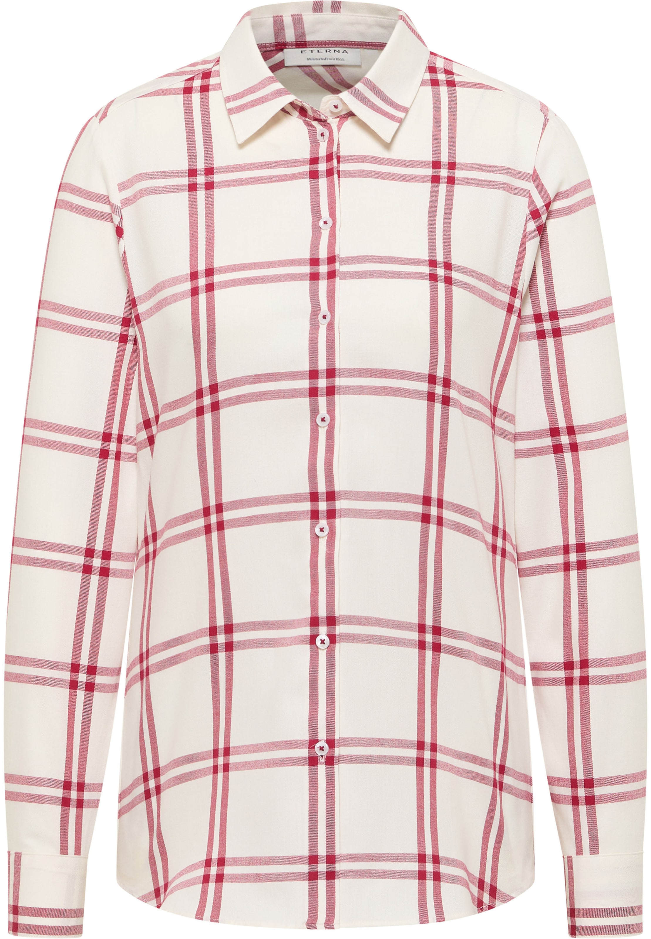 ETERNA Bluse in ecru / rot, Produktansicht