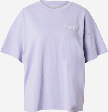 WRANGLER Shirt 'GIRLFRIEND' in Purple: front