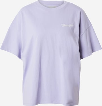 T-shirt 'GIRLFRIEND' WRANGLER en violet : devant