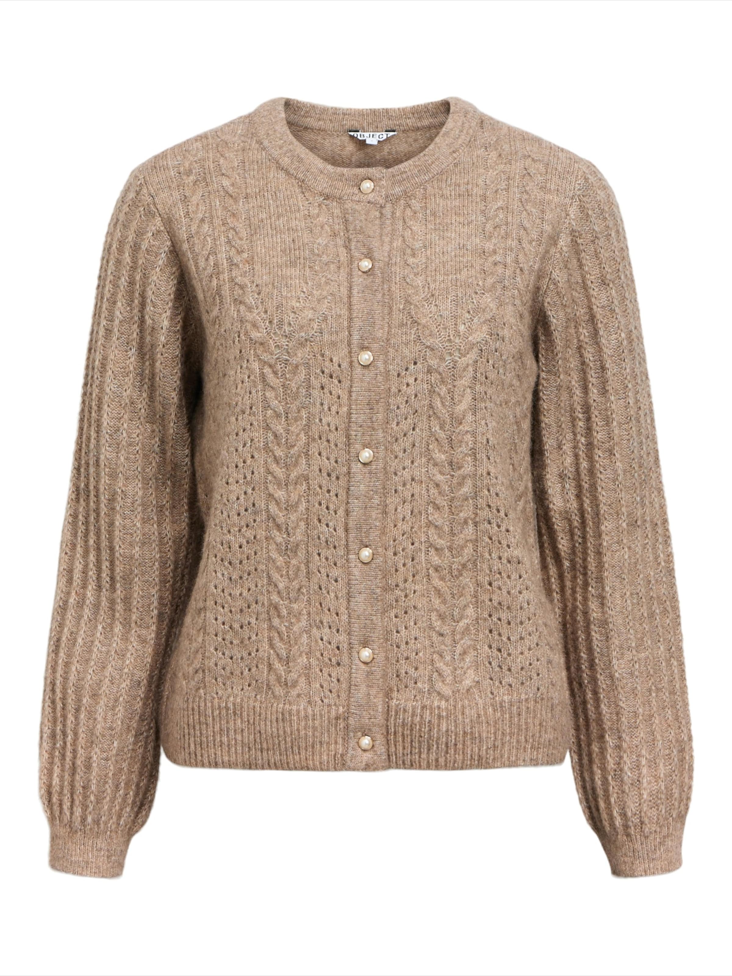YAS Knit Cardigan 'Hush' in Apricot | ABOUT YOU