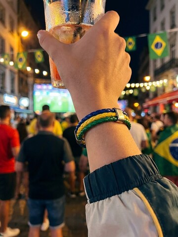 Nemomatheo Bracelet 'Tifoso Brasilien' in Mixed colors