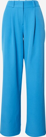 SOMETHINGNEW Wide leg Pleat-Front Pants in Blue: front