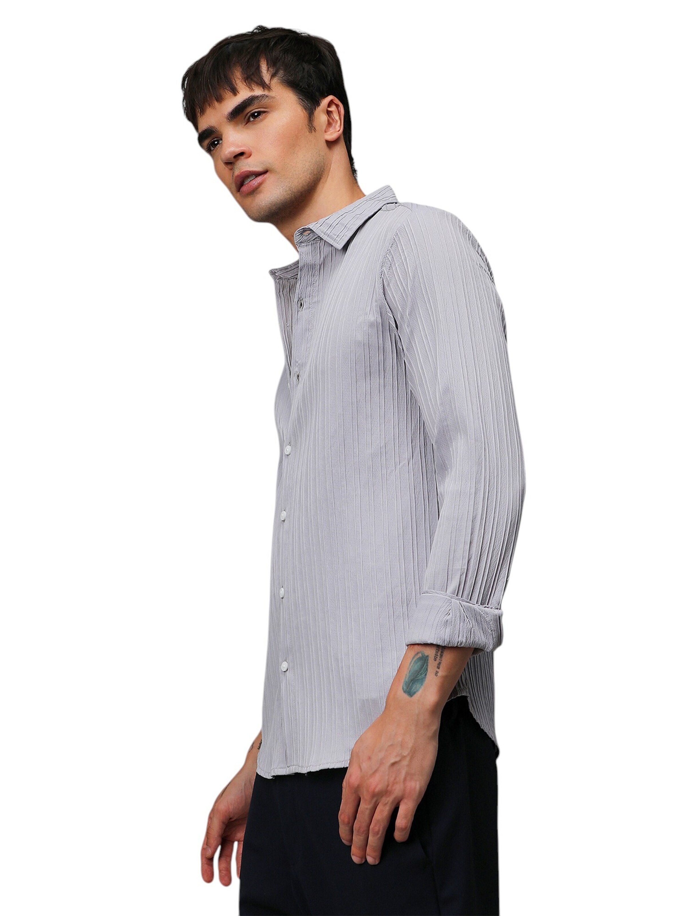 Comfort Fit Cămașă 'Suzie' de la Campus Sutra pe gri