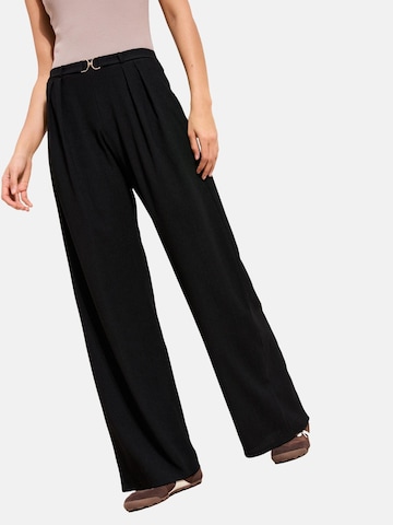 Friends Like These Широкий Брюки со складками в Черный: спереди