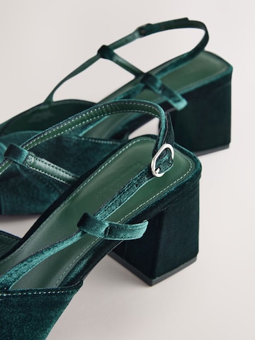 Next Czółenka z wyciętą piętą 'Forever Comfort' w kolorze zielony