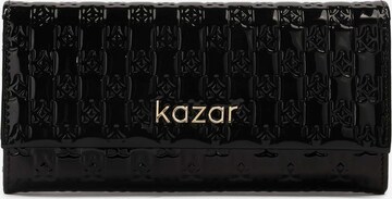 Portamonete di Kazar in nero: frontale
