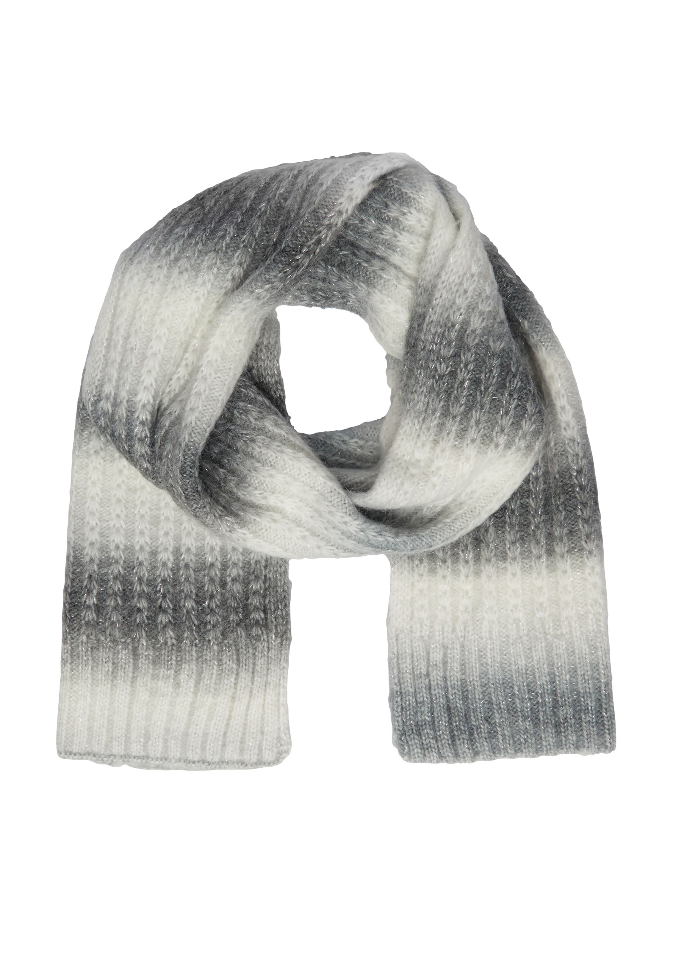 COMMA Schal in Grau: Vorderseite