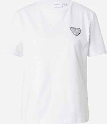 T-shirt 'MORA' VILA en blanc : devant