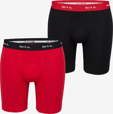 Phil & Co. Berlin Boxer shorts ' Long Boxer Briefs ' in Black: front