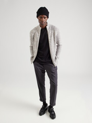 Vestes en maille 'Vince' SELECTED en gris