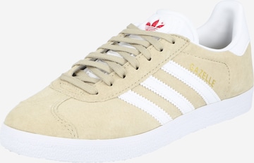 ADIDAS ORIGINALS - Sapatilhas baixas 'Gazelle' em bege: frente