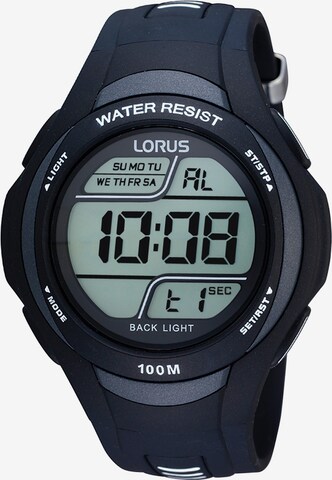 LORUS Digital Watch in Black: front