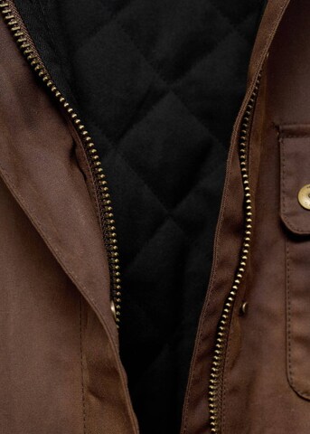 MANGO Winter Parka 'England' in Brown