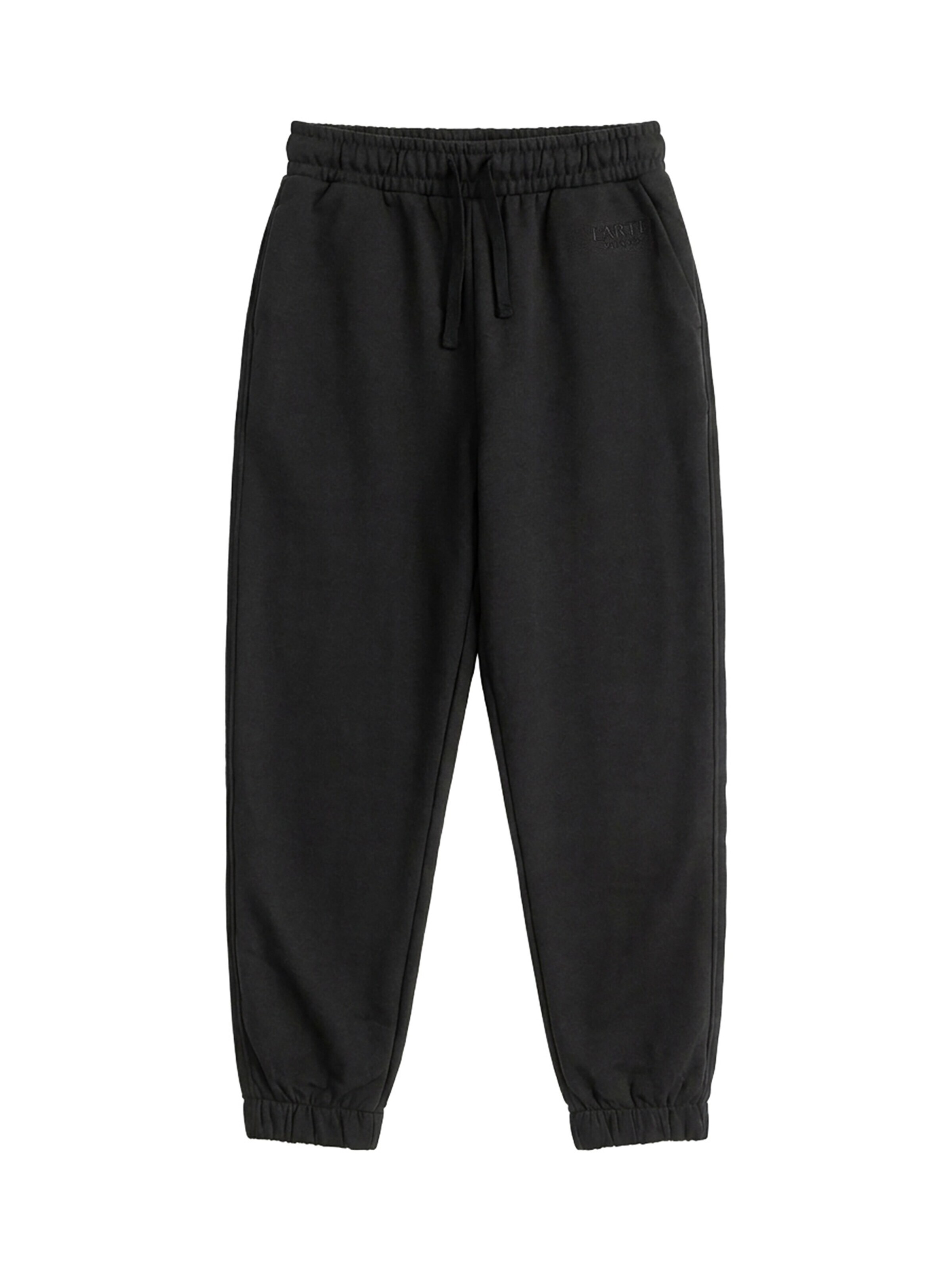 L'Arte Milano Tapered Hose‌‌‌ in Schwarz: Vorderseite