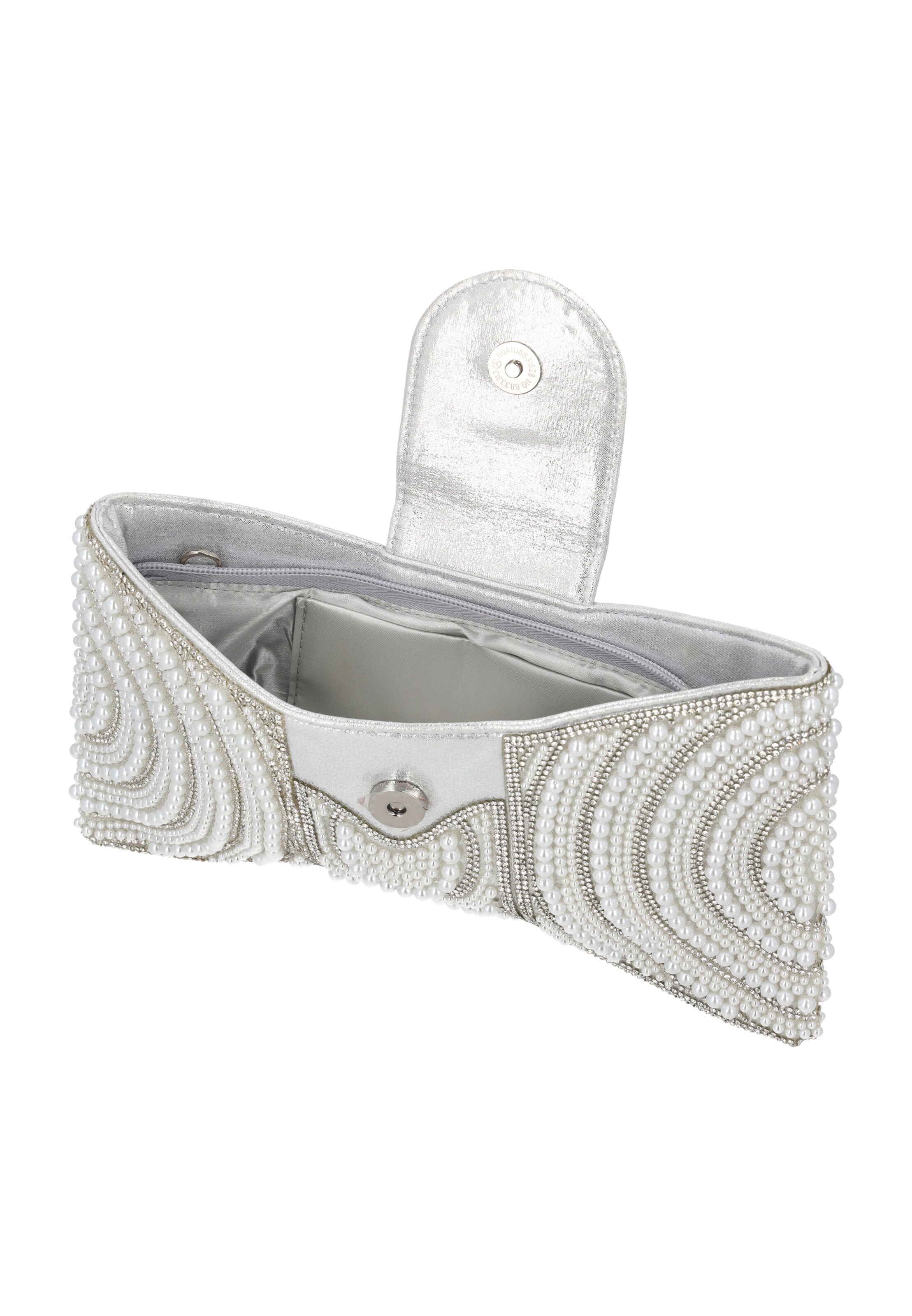 faina Clutch in Silber