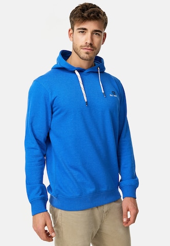 INDICODE JEANS Sweatshirt in Blue: front