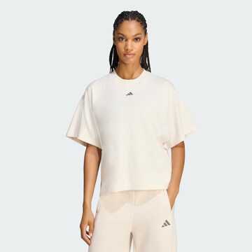 ADIDAS SPORTSWEAR - Camisa funcionais 'Studio' em branco