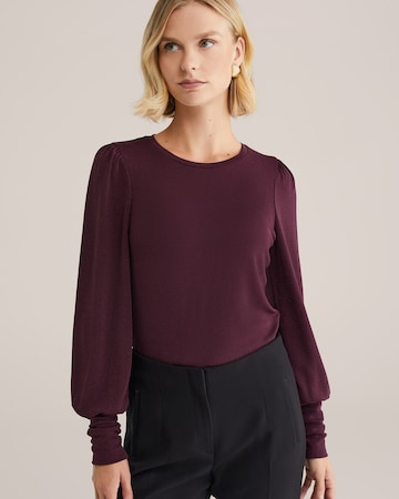 WE Fashion Shirt in Lila: Vorderseite