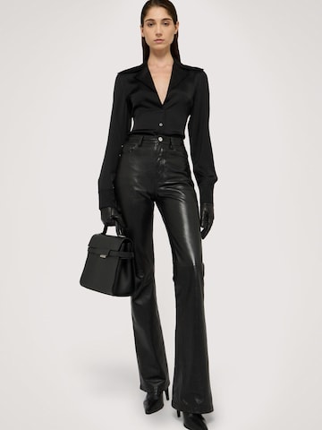 Trussardi Flared Pants in Black: front