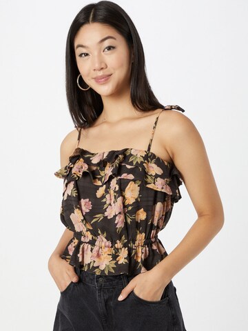 American Eagle Top 'LEXI' in Black: front