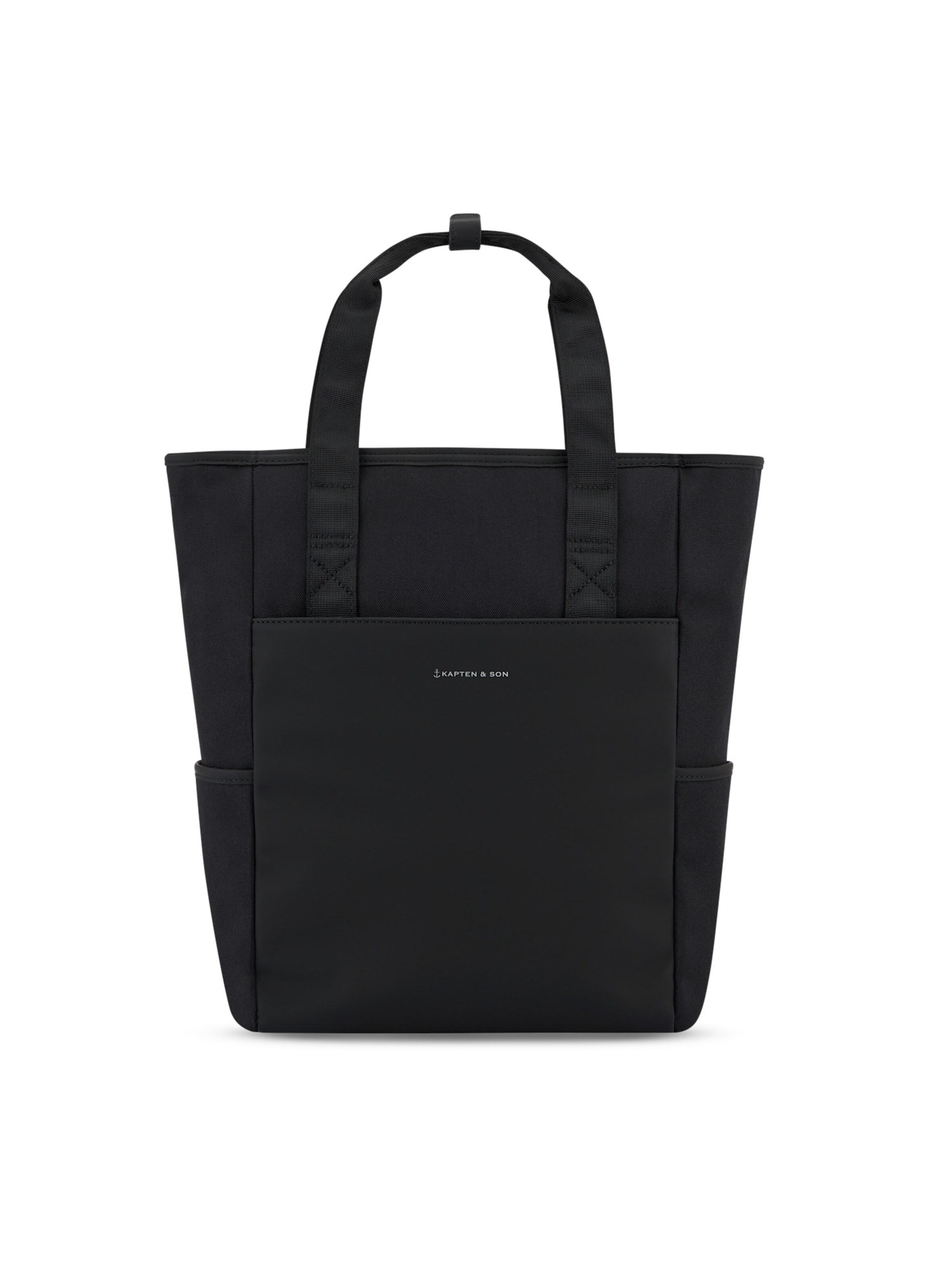 Kapten & Son Rucksack 'Lindby'‌‌‌‌‌ in Schwarz: Vorderseite