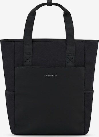 Kapten & Son Rucksack 'Lindby' in Schwarz: Vorderseite