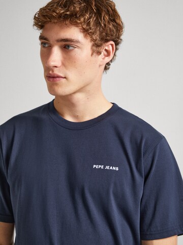 T-Shirt 'CALLUM' Pepe Jeans en bleu
