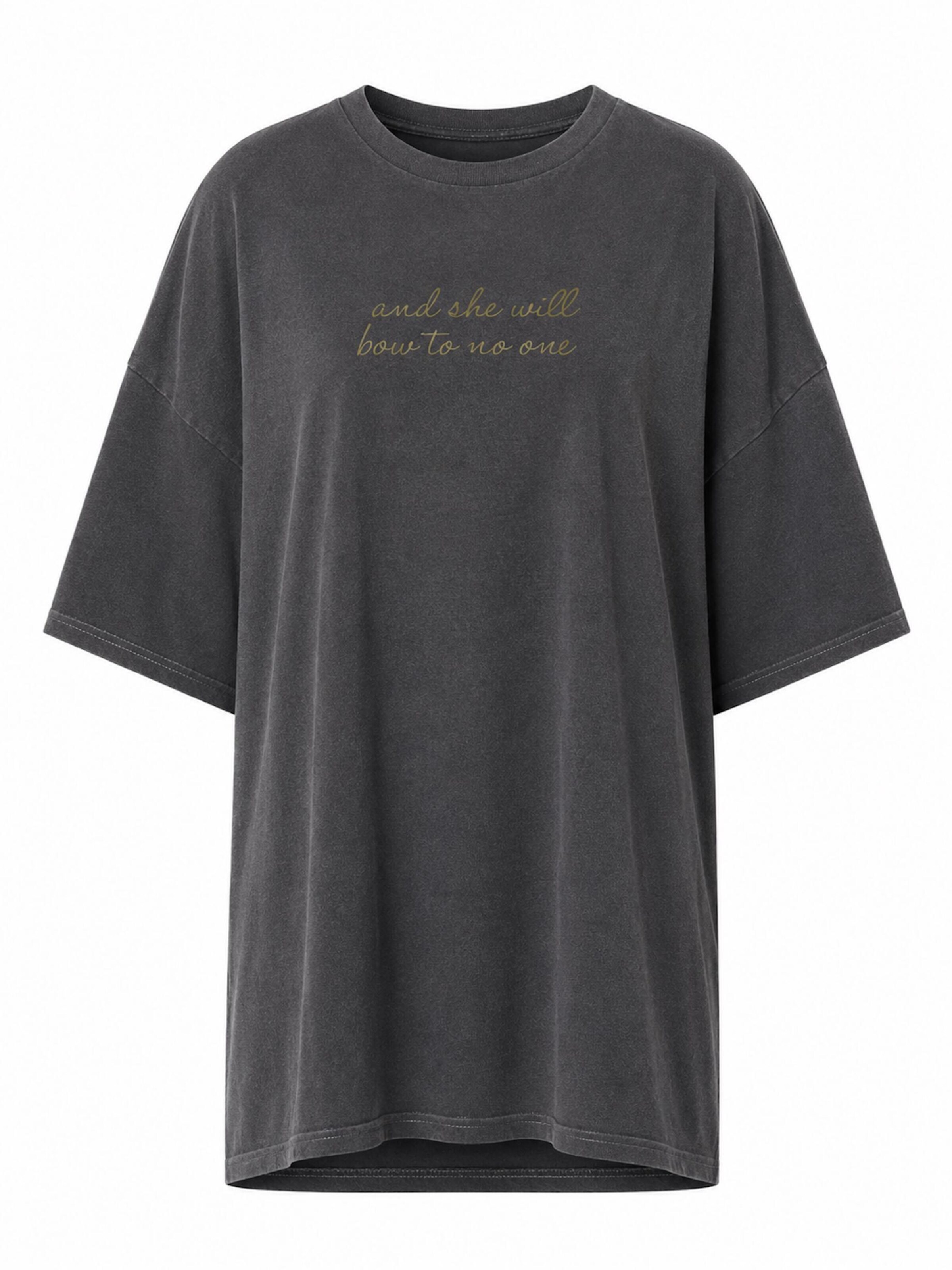 Worldclassca Oversized Shirt in Grey: front