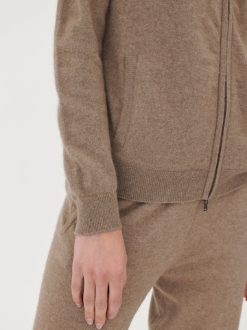 GOBI Cashmere - Cárdigan 'Women's Essential Cashmere Full-Zip Cardigan' en gris