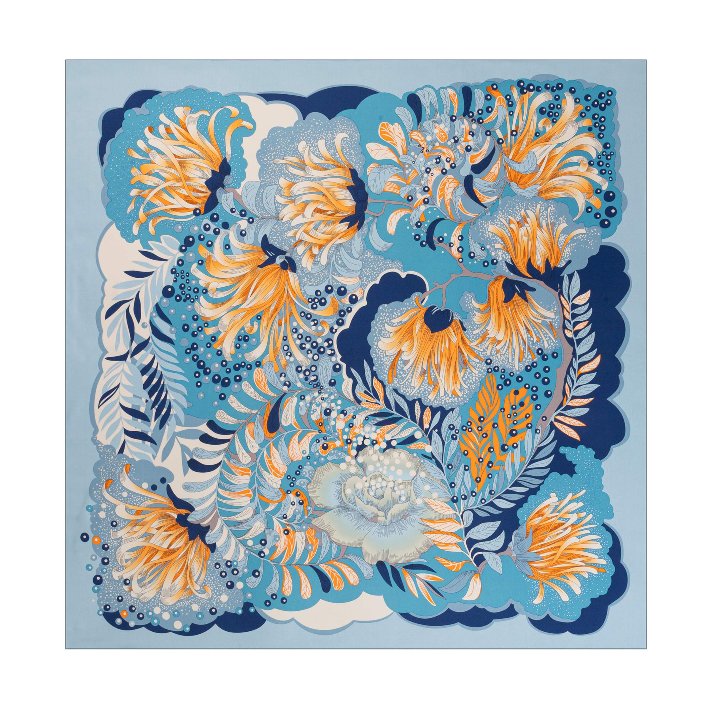 Foulard ' Dominique ' di Roeckl in blu